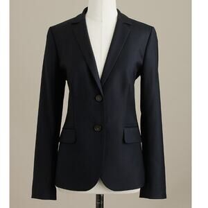 J. Crew Navy 1035 Two-Button Jacket in Super 120's Wool